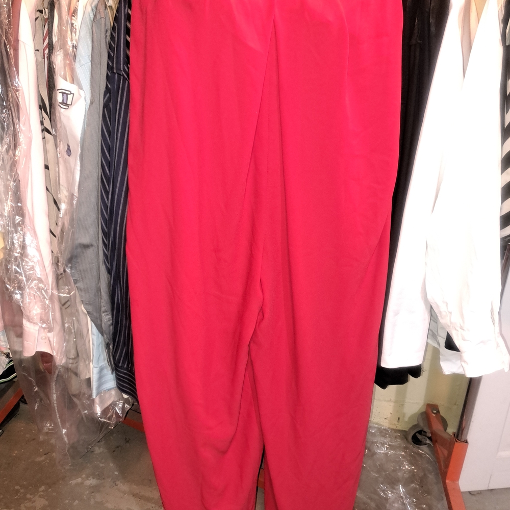 BCBGMaxAzria Vibrant Red Jumpsuit